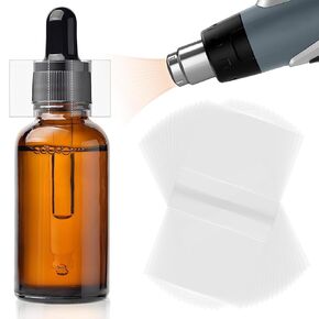 200Pcs Shrink Wrap for Bottles, 45×30mm Shrink Wrap Bands for Essential Oil Bottle Dropper Bottle, PVC Bottle Seals with Two Easily-Torn Line(Diameter 3/4 to 1 Inch) in Kuwait