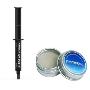 Toothpaste-Like Consistency Light Curing Putty 15g and 5g UV Putty kit, 365-405nm Fast Cure, Sand & Paint Ready, Opaque Multi-Surface Repair Filler for Crafts & 3D Prints in Kuwait