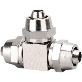 هوائي سريع الشد تركيب خرطوم نحاسي T-type L-type أنبوب متقاطع OD 4-12 مللي متر تركيبات هوائية 1 قطعة (ثلاثة اتجاهات ، 4 مللي متر) in Kuwait