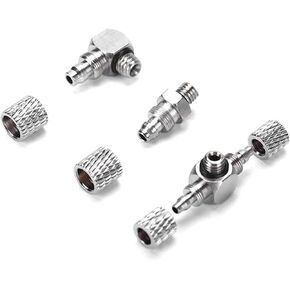 5 قطعة ذكر صغير الموضوع M3 M4 M5 M6-أنبوب الهواء OD 3 مللي متر هوائي مفاصل توصيل الانابيب المسمار من خلال المناسب (6-M5 ، WX-KPC) in Kuwait