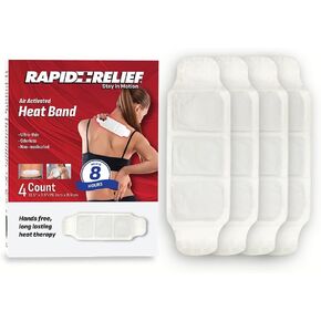 Rapid Relief Air Activated Heat Bands for Neck & Shoulders, 12 Pack – Targeted Heat Relief for Stiff Muscles, Shoulder Tension & Everyday Aches in Saudi Arabia