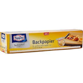 Toppits Baking Paper - 1 x 45 m Roll Non-Stick with Tear-Off Saw, Non-Slip, FSC Certified, Ideal for Ovens, Airfryers and Steamers in Saudi Arabia
