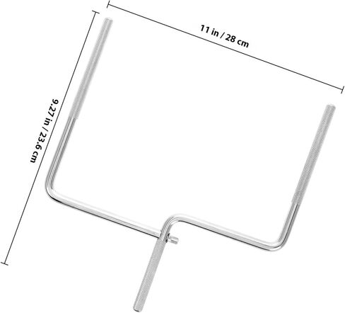 Ciieeo U-Shaped Cowbell Mounting Rod Drum Bracket Metal Extension Stand Cowbell Holder for Drum Hardware Music Instrument Accessories in Saudi Arabia
