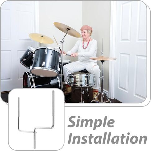 Ciieeo U-Shaped Cowbell Mounting Rod Drum Bracket Metal Extension Stand Cowbell Holder for Drum Hardware Music Instrument Accessories in Saudi Arabia