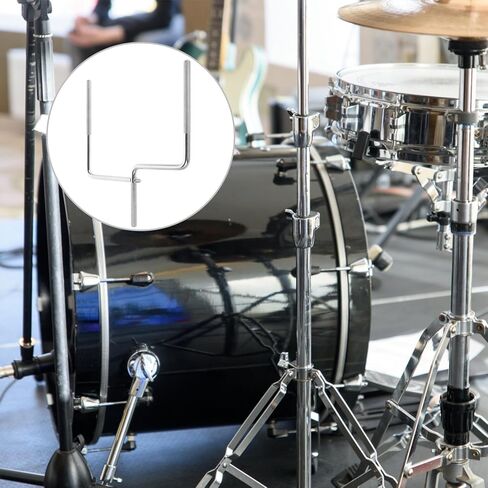Ciieeo U-Shaped Cowbell Mounting Rod Drum Bracket Metal Extension Stand Cowbell Holder for Drum Hardware Music Instrument Accessories in Saudi Arabia