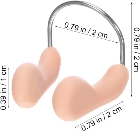 6 قطع من سدادات الأنف للسباحة من السيليكون المقاوم للماء ومشبك الأنف للبالغين والغوص والسباحة وركوب الأمواج وغيرها من الرياضات المائية لحماية جميع الأشخاص in Kuwait