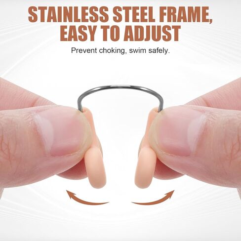 6 قطع من سدادات الأنف للسباحة من السيليكون المقاوم للماء ومشبك الأنف للبالغين والغوص والسباحة وركوب الأمواج وغيرها من الرياضات المائية لحماية جميع الأشخاص in Kuwait