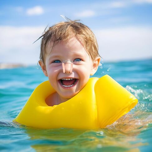 6 قطع من سدادات الأنف للسباحة من السيليكون المقاوم للماء ومشبك الأنف للبالغين والغوص والسباحة وركوب الأمواج وغيرها من الرياضات المائية لحماية جميع الأشخاص in Kuwait