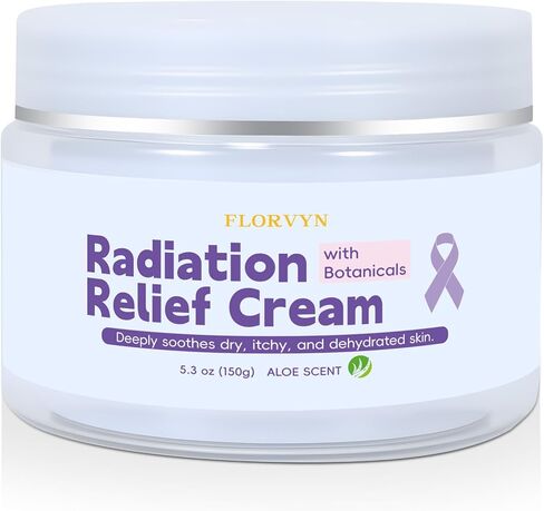 Radiation Burn Relief Cream, Soothing Moisture Cream for Sensitive Patients, Dry & Irritated Skin, Nourishing Hydration, Gentle Daily Skincare Cream for Calming Redness & Discomfort, Aloe Vera Scent in Saudi Arabia