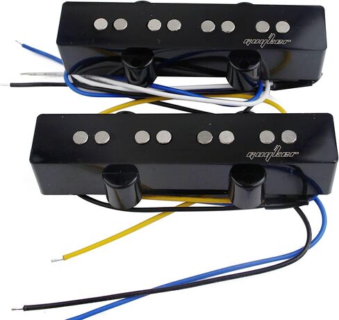 Guyker Vintage Style Bass Guitar Pickup، Alnico Open Style Neck + Bridge Pickups مجموعة استبدال جزء لـ 4 سلسلة JB Jazz Electric Bass Guitar in Saudi Arabia