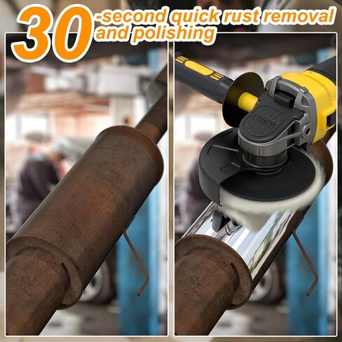 10 عبوات من عجلات تلميع الصوف لطاحونة الزوايا - مجموعة أقراص تلميع مقاس 4-1/2 بوصة × 7/8 بوصة للمعادن والفولاذ المقاوم للصدأ والألومنيوم والرخام وترميم سطح السيارة in Kuwait