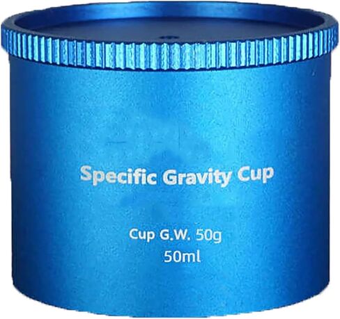 Paint Specific Gravity Cup, Aluminum Density Cup with Spill-Proof Cover, High Accuracy Coating Density Tester, 37ml 50ml 100ml Optional, for Paint, Ink, Oil in Saudi Arabia
