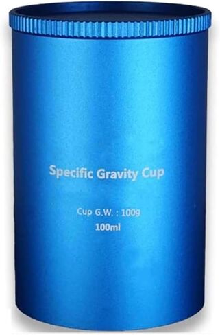 Paint Specific Gravity Cup, Aluminum Density Cup with Spill-Proof Cover, High Accuracy Coating Density Tester, 37ml 50ml 100ml Optional, for Paint, Ink, Oil in Saudi Arabia