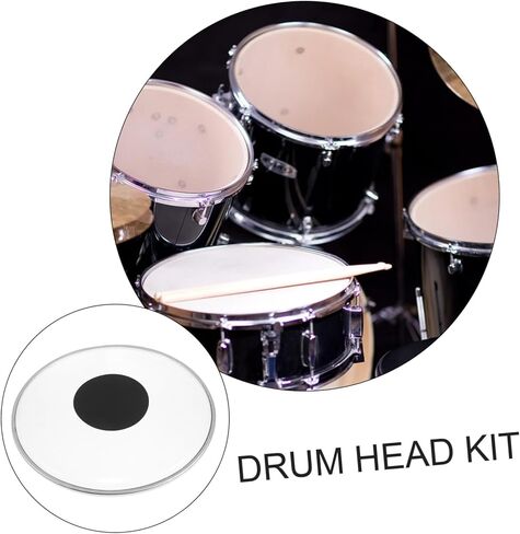 Transparent 10.43 Inch Drum Head with Reinforcement Dot and Overtone Ring Durable Drum Skin for Snare Practice and Live Performance in Saudi Arabia