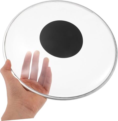 Transparent 10.43 Inch Drum Head with Reinforcement Dot and Overtone Ring Durable Drum Skin for Snare Practice and Live Performance in Saudi Arabia