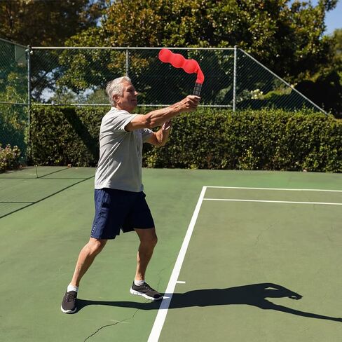 1 Pcs Tennis Serve Trainer Rebound Aid Moving Ball Tool Improves Rhythm Smooth Swing Serve Training Sock Correct Posture Suitable for Beginners and Professional Players Portable Equipment in Saudi Arabia