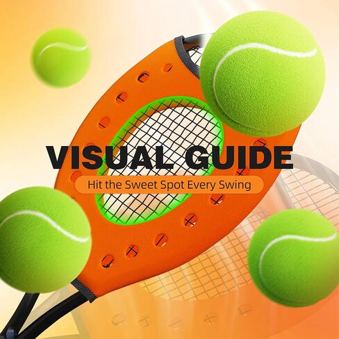 MR Sweet Spot Trainer، غطاء حماية لتدريب مضرب التنس Sweet Spot Trainer، غطاء حماية مساعد تدريب التأرجح لمؤشر التنس، مساعد تدريب التأرجح للمبتدئين، مجموعة من 2 in Kuwait