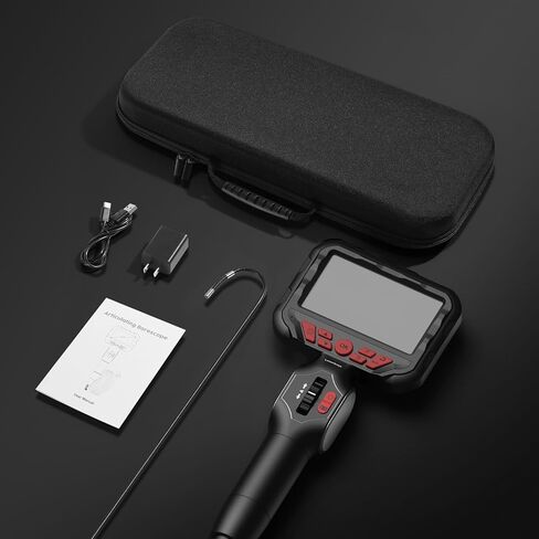 Articulating Borescope Camera with Light,Two-Way Industrial Endoscope Inspection Camera with 0.24In Articulated Probe, 5.3FT Flexible Snake Bore Scope Cam for Automotive Engine Inspect in Saudi Arabia