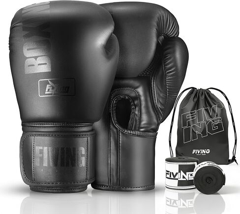 FIVING Boxing Gloves with Hand Wraps for Men and Women, Kickboxing, Mixed Martial Arts, Muay Thai, MMA, Heavy Bag Training in Saudi Arabia