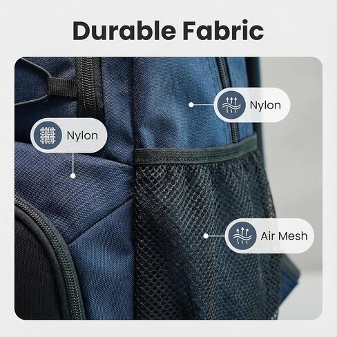 حقيبة ظهر رياضية سعة 35 لترًا مع حجرات للأحذية والكرة جيدة التهوية، وحقيبة رياضية مقاومة للماء لكرة السلة وكرة القدم والكرة الطائرة والسفر in Kuwait