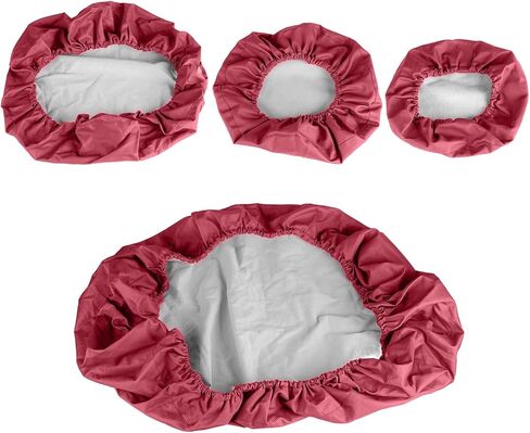 طقم أغطية كراسي الأسنان مكون من 4 قطع - جلد بولي يوريثان بالكامل، حافظة واقية مقاومة للماء ومرنة لمعدات طبيب الأسنان (متوسط ​​الحجم، أرجواني) in Kuwait