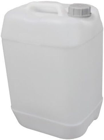Air Sea Containers | 25L / 6.6 Gallon Natural Jerrican | Tamper Evident Screw Cap | Food Grade Quality | BPA Free | Perfect Container to Ship Chemicals & Liquids | Easy Stacking HDPE Containers in Kuwait