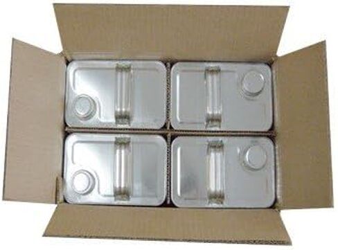 Air Sea Containers | 1 Gallon F-Style Reusable Metal Can | Metal Can with Delta Opening | Versatile Screw On Cap Containers | Dimensions: 14-5/8"x9-1/8"x10-1/2" | Secure Storage and Easy Pouring in Kuwait