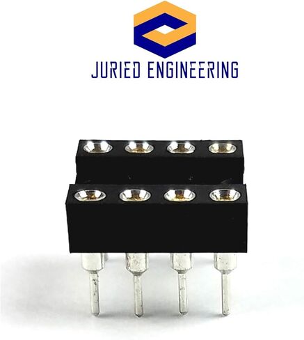 مضخم تشغيل مزدوج RC4558P IC ومقبس DIP ذو 8 سنون مع دبابيس اتصال آلية (عبوة من 4) in Saudi Arabia