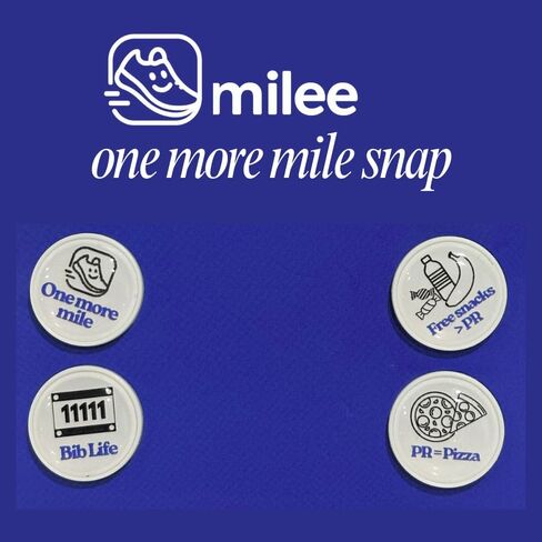 milee One More Mile Snap Race Bib Holders, 4-Pcs Reusable Bib Clips, No Safety Pins for Running, Cycling & Triathlon in Saudi Arabia