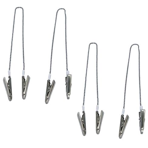 4 قطع من مشابك مريلة الأسنان، مشابك حامل مناديل سلسلة كروية قابلة لإعادة الاستخدام للبالغين والكبار in Kuwait