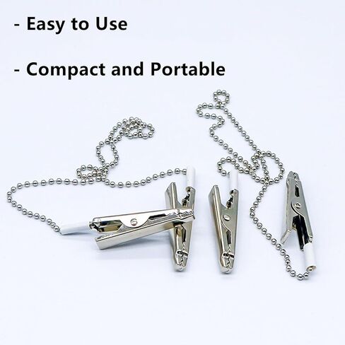 4 قطع من مشابك مريلة الأسنان، مشابك حامل مناديل سلسلة كروية قابلة لإعادة الاستخدام للبالغين والكبار in Kuwait