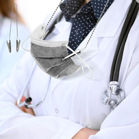 4 قطع من مشابك مريلة الأسنان، مشابك حامل مناديل سلسلة كروية قابلة لإعادة الاستخدام للبالغين والكبار in Kuwait