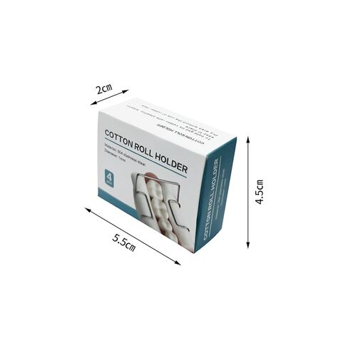 مشبك حامل لفافة قطن الأسنان، 4 قطع من YOUYA DENTAL، مشبك لفافة قطن من الفولاذ المقاوم للصدأ قابل للتعقيم، أداة عزل الأسنان، حامل لفافة القطن لمختبر الأسنان أو عيادة طبيب الأسنان in Saudi Arabia