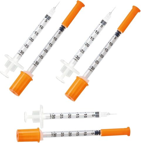 0.3 ml/cc Syringes 31G x 5/16’’ (8mm), Orange Cap, Box of 50 pcs in Kuwait