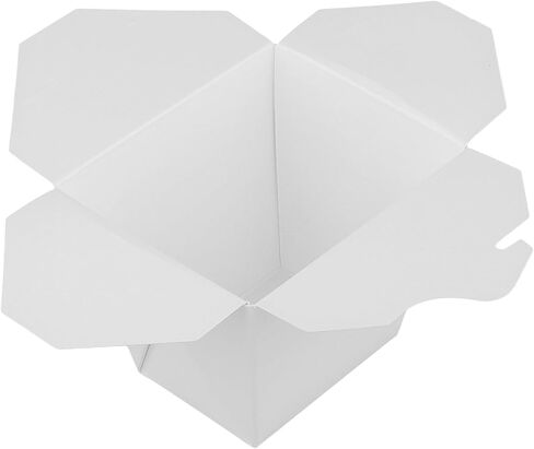 100 Packs 16 Oz Kraft Paper To Go Box, White Chinese Take Out Container, Paper Takeout Boxes Chinese Food Boxes for Parties, Catering, Restaurants in Saudi Arabia