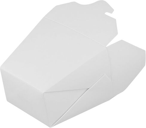 100 Packs 16 Oz Kraft Paper To Go Box, White Chinese Take Out Container, Paper Takeout Boxes Chinese Food Boxes for Parties, Catering, Restaurants in Saudi Arabia