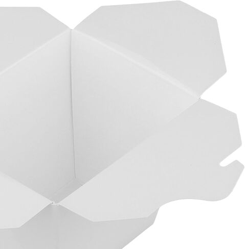 100 Packs 16 Oz Kraft Paper To Go Box, White Chinese Take Out Container, Paper Takeout Boxes Chinese Food Boxes for Parties, Catering, Restaurants in Saudi Arabia