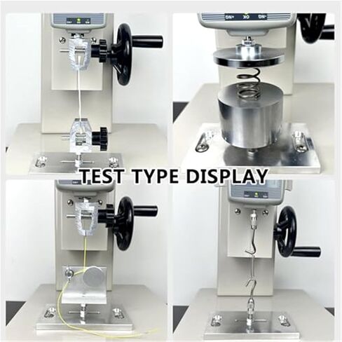 جهاز قياس القوة الرقمي، جهاز اختبار التوتر الكهربائي لحزام الأسلاك، مسافة 450 مم، يتضمن مشبكين و5 مجسات (10N) - أداة سحب دقيقة لإجراء قياسات دقيقة in Kuwait