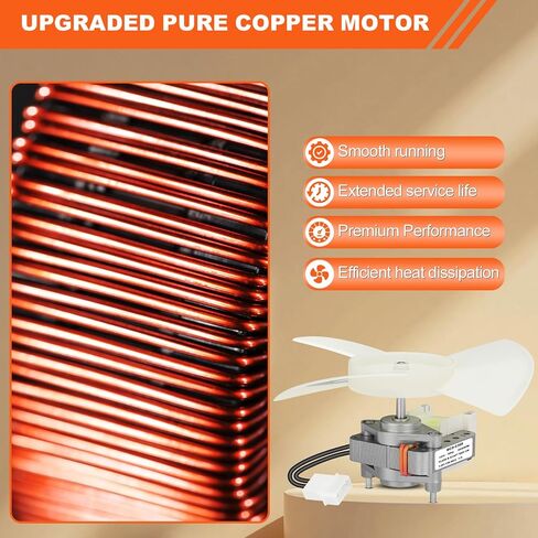 BCD-0388 Ceiling Exhaust Fan Motor and Blade Combo – Quiet 1.0 Sones, 50 CFM High Airflow Replacement for Mobile Home Bathroom Exhaust Fan – Compatible with V2262-50, V2244-50, V2245-50 Models in Kuwait