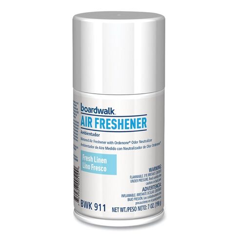Boardwalk Metered Air Freshener Refill, 12-Pack, 7 oz Aerosol Spray, Fresh Linen Scent, Fits Most Standard Dispensers, Lasts For 30 Days in Saudi Arabia