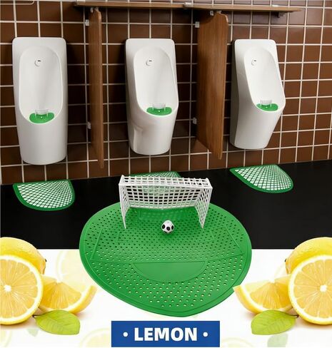 16 Packs Urinal Screens Deodorizer Urinal Cakes Fresh Bathroom Mat for Floor Football Soccer World Cup (16 Urinal Screen Deodorizer) in Kuwait