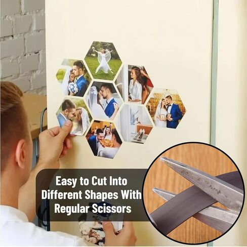1M Self Adhesive Magnetic Strips Strong Magnetic Tape Flexible Magnet Strip for Fridge DIY Photo Poster Office Rubber Magnets (L,1.5 * 0.1 * 100cm) in Saudi Arabia