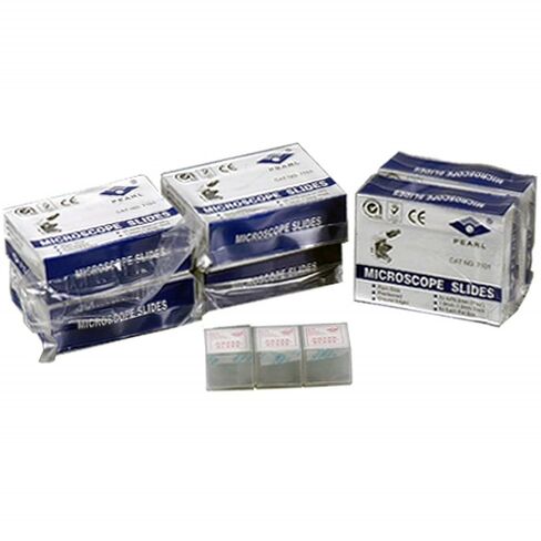 AmScope BS-500P-1000S 500 Blank Microscope Slides + 1000 Square Cover Slips in Saudi Arabia