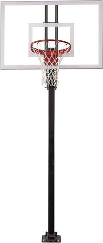 نظام كرة السلة من سلسلة Goalsetter X554 Extreme - لوح خلفي زجاجي مقاس 54 بوصة - عمود مقاس 5 بوصات - حافة منفصلة للجامعة in Kuwait