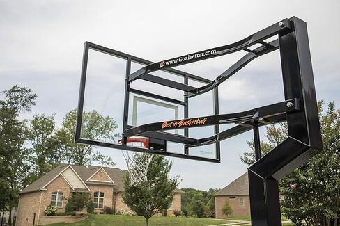 نظام كرة السلة Goalsetter All-American In Ground القابل للتعديل مع لوح خلفي أكريليك مقاس 60 بوصة وحافة ثابتة واحدة in Kuwait