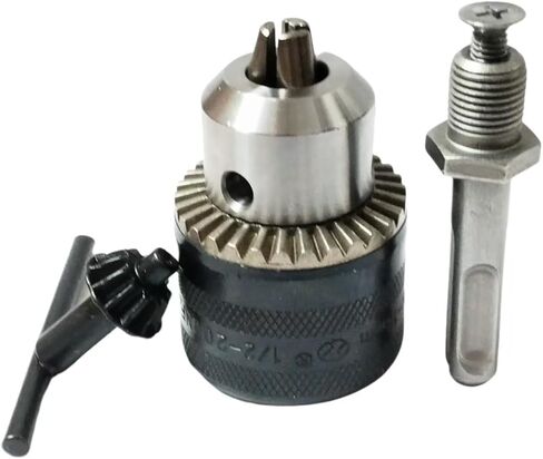 1.5-13mm Quick Change Drill Chuck Adapter – SDS Plus Adapter Compatible, Impact to Drill Adapter with Keyless Drill Chuck and Drill Press Adapter for Hand Drill in Kuwait