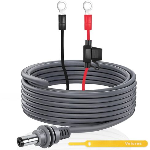 كابل تمديد Starlink Mini O Ring إلى DC - كابل طاقة 18AWG مع حامل مصهر ATC/ATO، بطارية السيارة إلى شاحن DC للتخييم خارج الشبكة/RV/الشاحنة، مصدر طاقة في حالات الطوارئ (3M/10FT) in Saudi Arabia