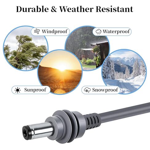 كابل تمديد Starlink Mini O Ring إلى DC - كابل طاقة 18AWG مع حامل مصهر ATC/ATO، بطارية السيارة إلى شاحن DC للتخييم خارج الشبكة/RV/الشاحنة، مصدر طاقة في حالات الطوارئ (3M/10FT) in Saudi Arabia