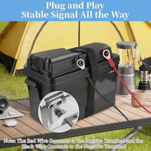 كابل تمديد Starlink Mini O Ring إلى DC - كابل طاقة 18AWG مع حامل مصهر ATC/ATO، بطارية السيارة إلى شاحن DC للتخييم خارج الشبكة/RV/الشاحنة، مصدر طاقة في حالات الطوارئ (3M/10FT) in Saudi Arabia