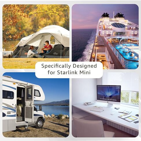 Sigely Replacement for 9.8 FT Starlink Mini O Ring Connecters Extension Cable,18AWG Starlink Mini Direct Battery Power Cable, with ATC/ATO Fuse Holder, Fits for RV, Off-Road, Boat, Off-Grid Solar in Kuwait